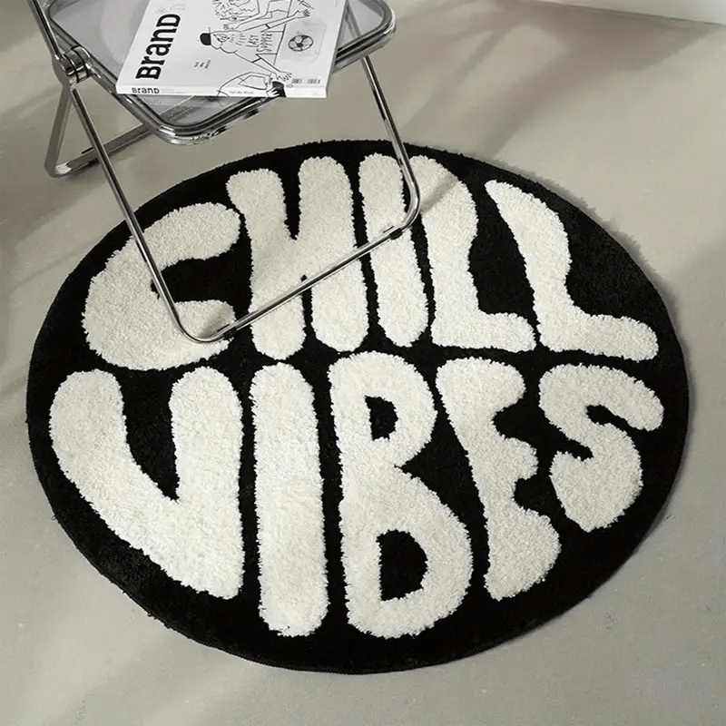 Streetwear Brand Home Decor - سجادة دائرية من ماركة VIKAMA الأمريكية
