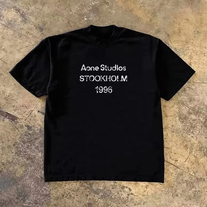 Streetwear Brand Logos - تي شيرت كلاسيكي بشعار STOCKHOLM 1996